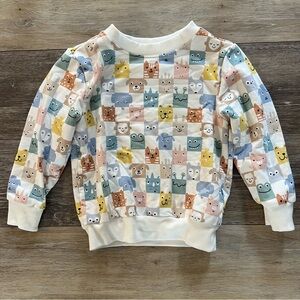 Little Sleepies 2T Animal Checks Sweatshirt 🐻
